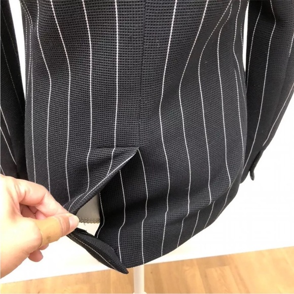 $698 Veronica Beard Blazer Apollo Double Breasted Striped Dickey Jacket sz 6 - Picture 9 of 16